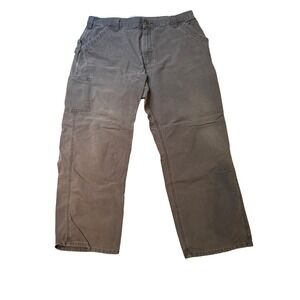 Carhartt B181 DFE Mens Work Pants 40x30 Dungarees‎ Fit Brown Canvas